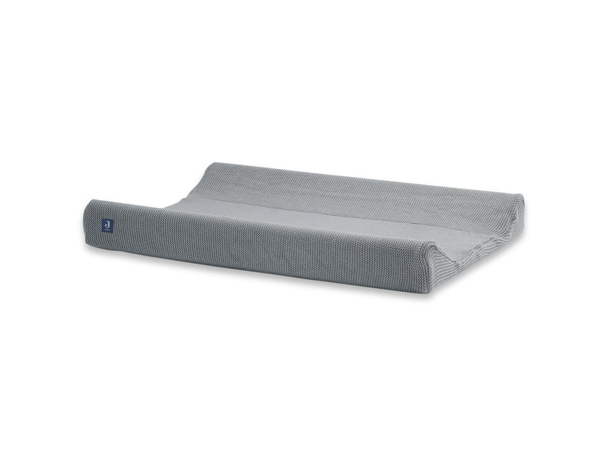 <tc>Jollein</tc> Housse de matelas à langer Basic Knit Stone Grey 50x70cm