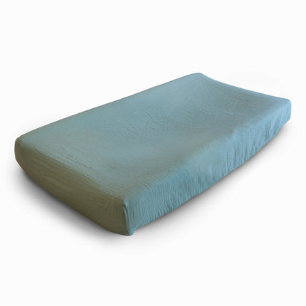 <tc>Mushie</tc> Housse de matelas à langer Vert romain