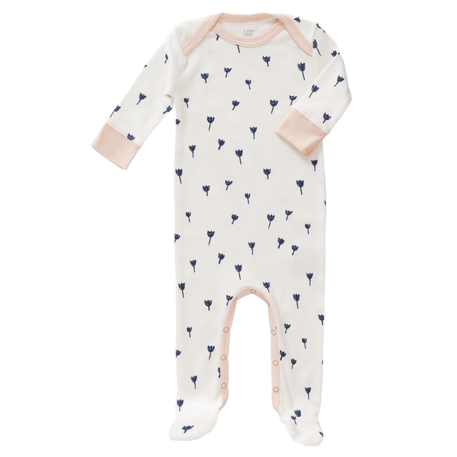 <tc>Fresk</tc> Pyjama bébé avec pied Tulipe Bleu Indigo