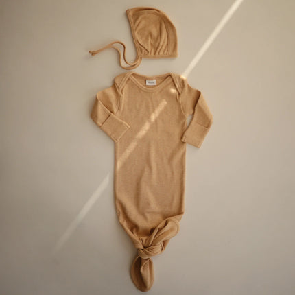 <tc>Mushie</tc> Bonnet de bébé Bonnet Moutarde Mélange