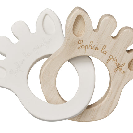 <tc>Sophie de Giraf</tc> Anneau de dentition So'Pure En Caoutchouc/Bois