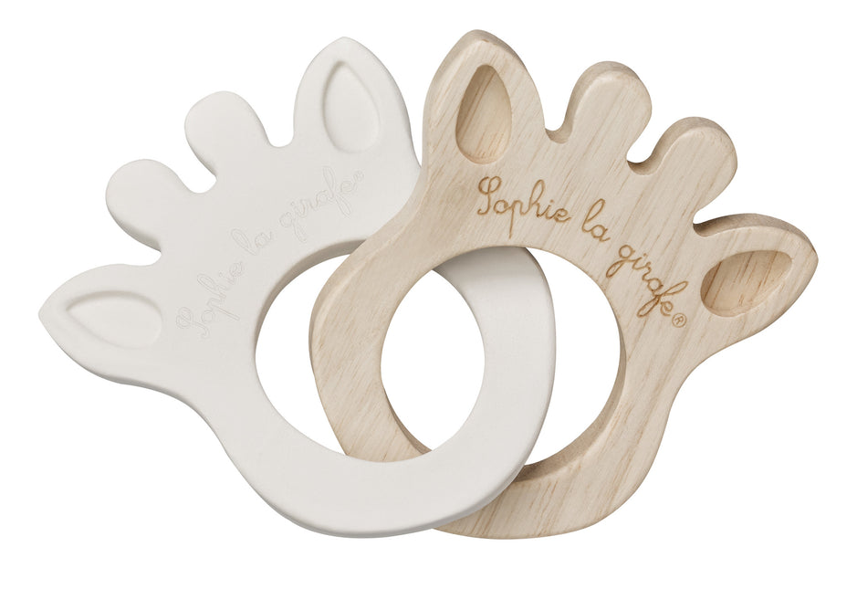 <tc>Sophie de Giraf</tc> Anneau de dentition So'Pure En Caoutchouc/Bois