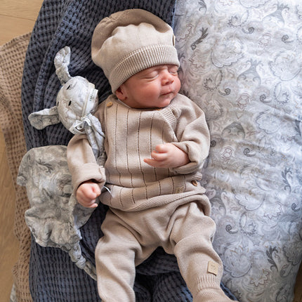 <tc>Bamboom</tc> Pantalon bébé avec pieds tricoté Camel