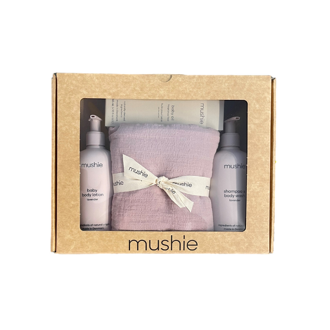 <tc>Mushie</tc> Boîte cadeau Soins de la peau Lavande 4 pièces