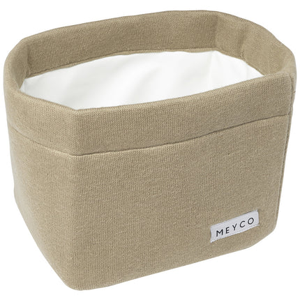 <tc>Meyco</tc> Panier de marchandises Petit tricot basique Taupe