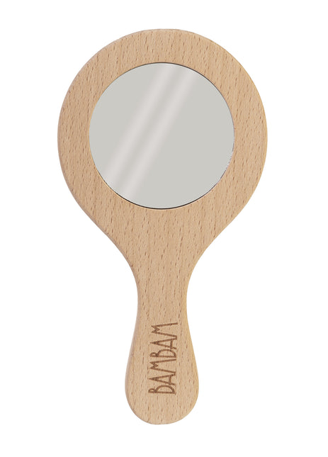 <tc>BamBam</tc> Miroir à main en bois