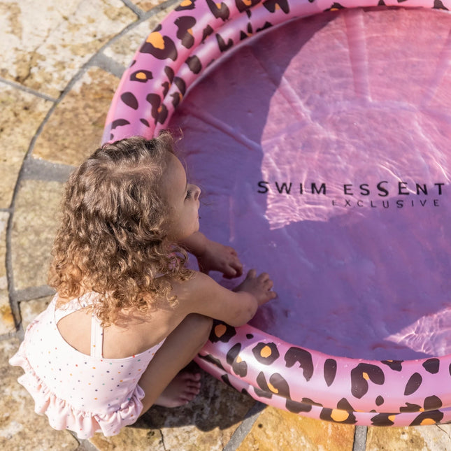 <tc>Swim Essentials</tc> Piscine enfant imprimé panthère or rose 1M