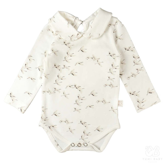 <tc>Yumi Baby</tc> Grenouillère avec col Cranebirds