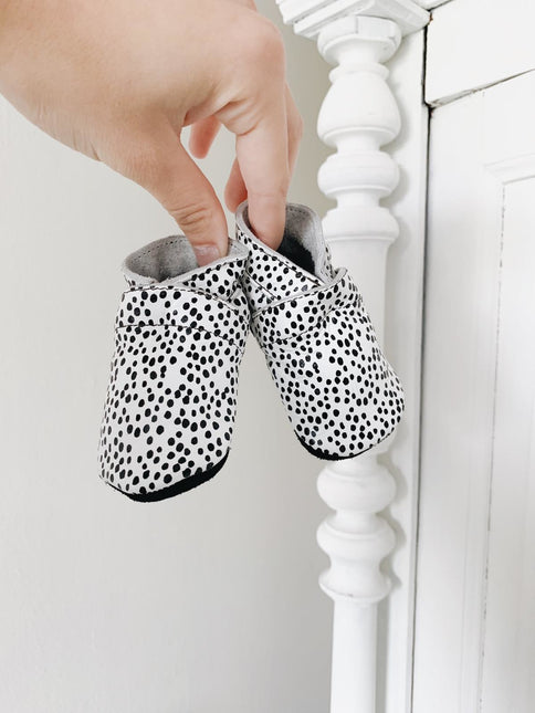 <tc>Baby Dutch</tc> Chaussures bébé Dots Noir/Blanc