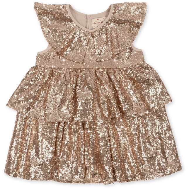 <tc>Konges Slojd</tc> Robe pour bébé Starla Sequin S Gold Blush