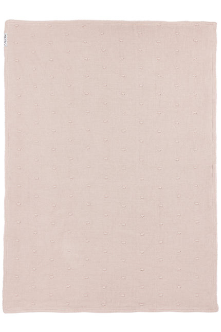 <tc>Meyco</tc> Couverture de berceau Teddy Mini Knots Soft Pink