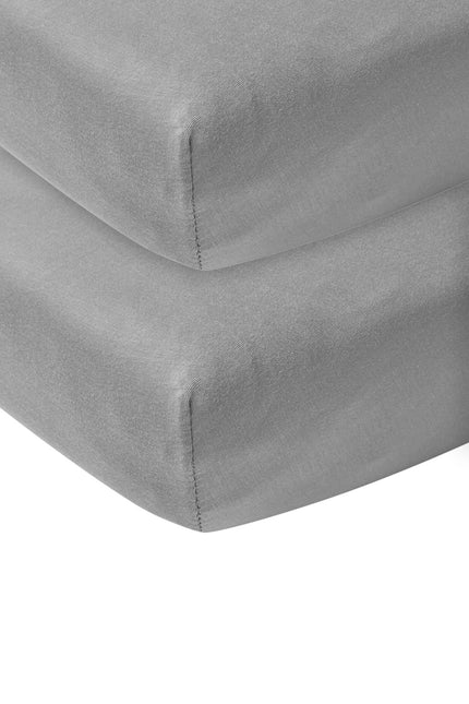 <tc>Meyco</tc> Drap-housse Jersey 2St 70X140/150 Gris