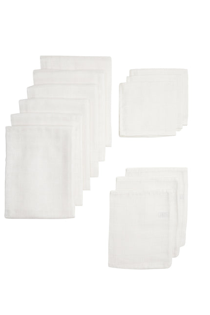 <tc>Meyco</tc> Jeu de chiffons hydrophiles 12 pièces blanc