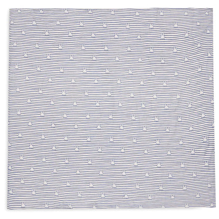 <tc>Jollein</tc> Tissu hydrophile Miffy Stripe Navy 115cm 2pcs