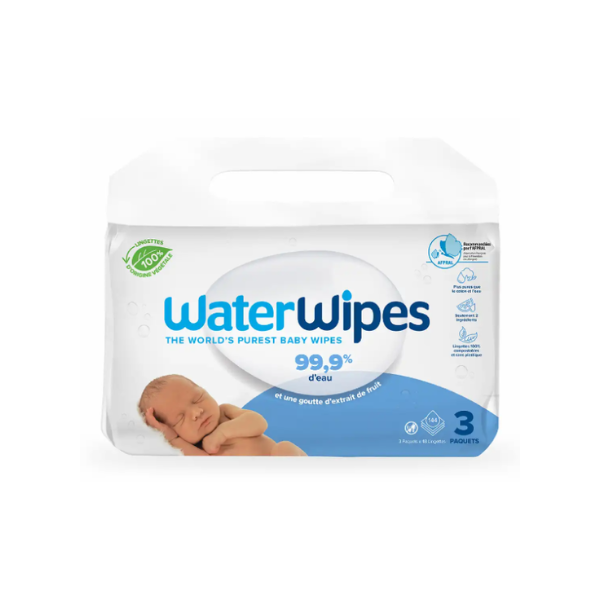 <tc>WaterWipes</tc> Lingettes pour bébé 144 St 3X 48 St