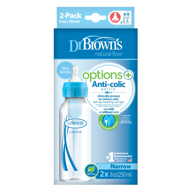 <tc>Dr. Brown's</tc> Options+flacon standard 250ml duopack bleu