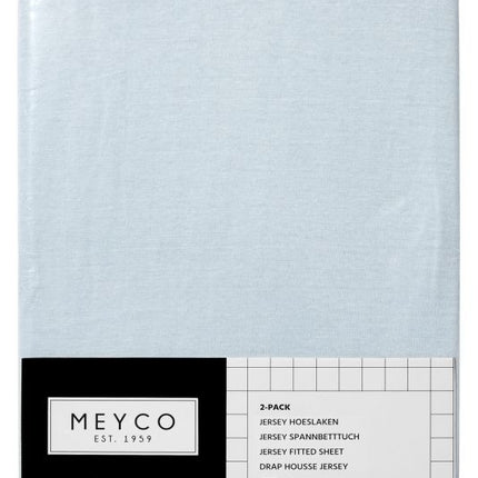 <tc>Meyco</tc> Drap-housse Jersey Light Blue 70x140/150 cm 2pcs