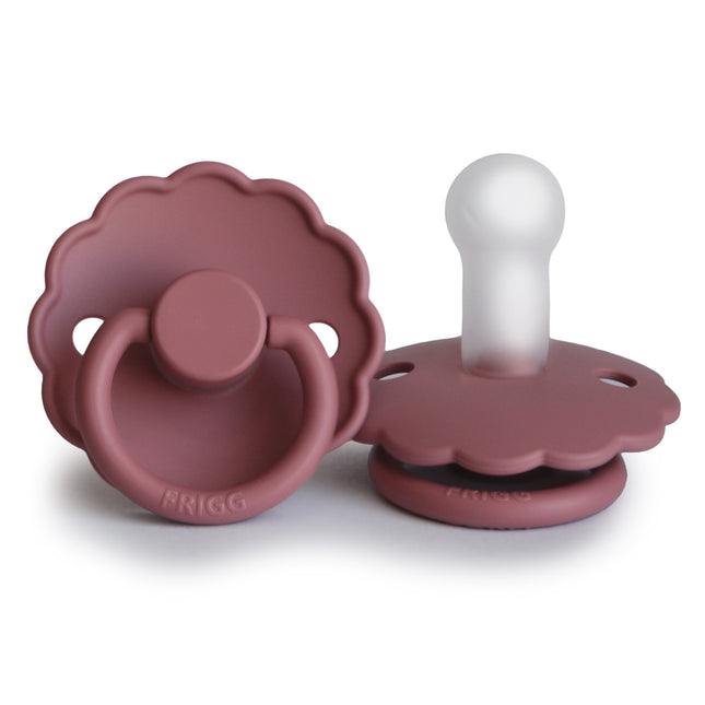 <tc>Frigg</tc> <tc>tétine</tc> Taille 2 Daisy Dusty Rose Silicone