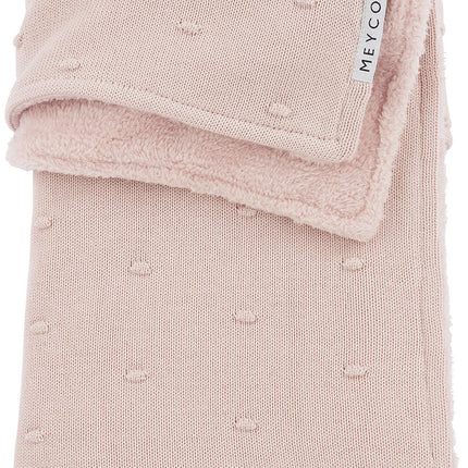 <tc>Meyco</tc> Couverture de lit Teddy Mini Knots Soft Pink