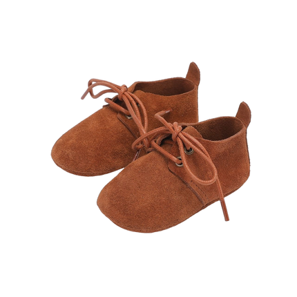 <tc>Baby Dutch</tc> Chaussures pour bébé Nova Camel Suede