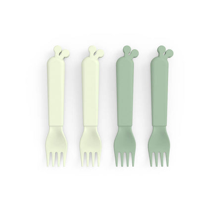 <tc>Done by Deer</tc> Set de couverts Fourchettes Raffi Green 4pcs