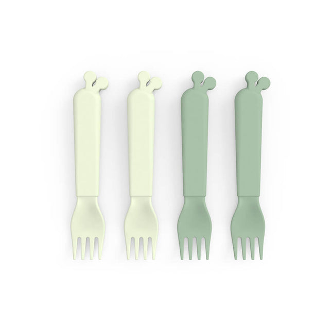 <tc>Done by Deer</tc> Set de couverts Fourchettes Raffi Green 4pcs