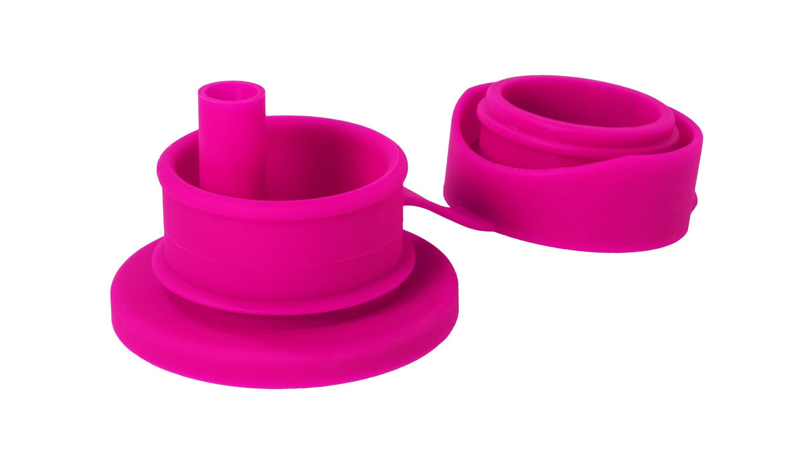 <tc>Pura</tc> Accessoire d'alimentation pour biberon Capuchon de paille de sport en silicone Rose