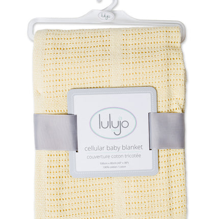 <tc>Lulujo</tc> Cradle blanket Cellular Jaune