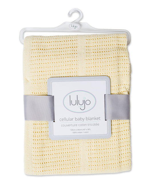 <tc>Lulujo</tc> Cradle blanket Cellular Jaune