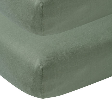 <tc>Meyco</tc> Drap-housse Jersey Forest Green 40x80/90 cm 2pcs