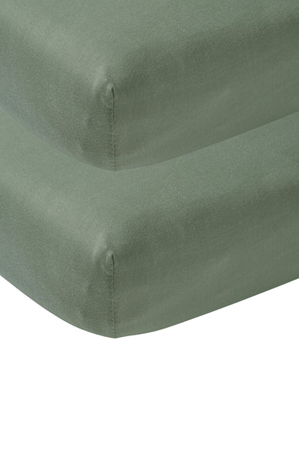 <tc>Meyco</tc> Drap-housse Jersey Forest Green 40x80/90 cm 2pcs