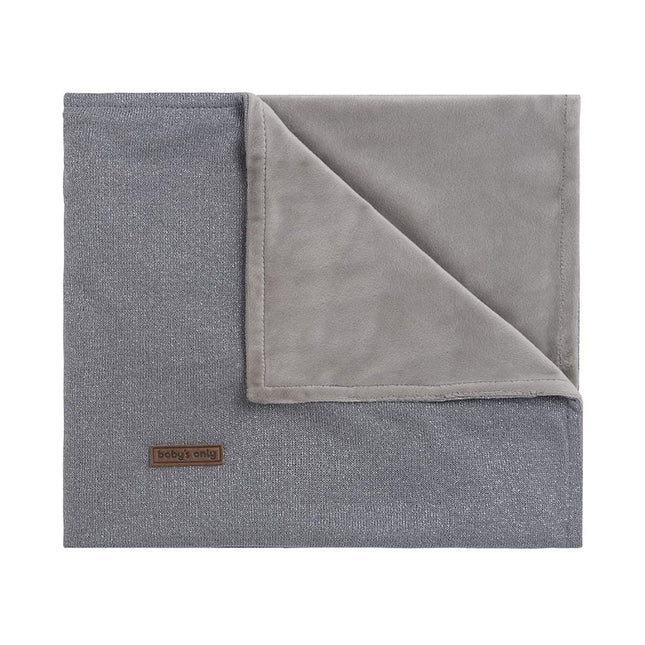 <tc>Baby's Only</tc> Couverture de berceau Soft Sparkle Melee Silver Grey