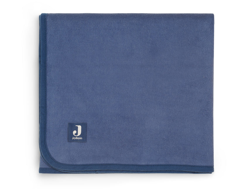 <tc>Jollein</tc> Couverture de lit Jeans Blue 100x150cm