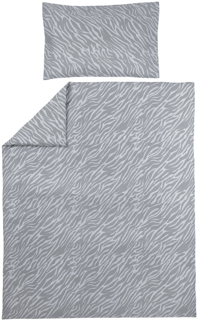 <tc>Meyco</tc> Housse de couette et taie d'oreiller Zebra Grey 100x135cm