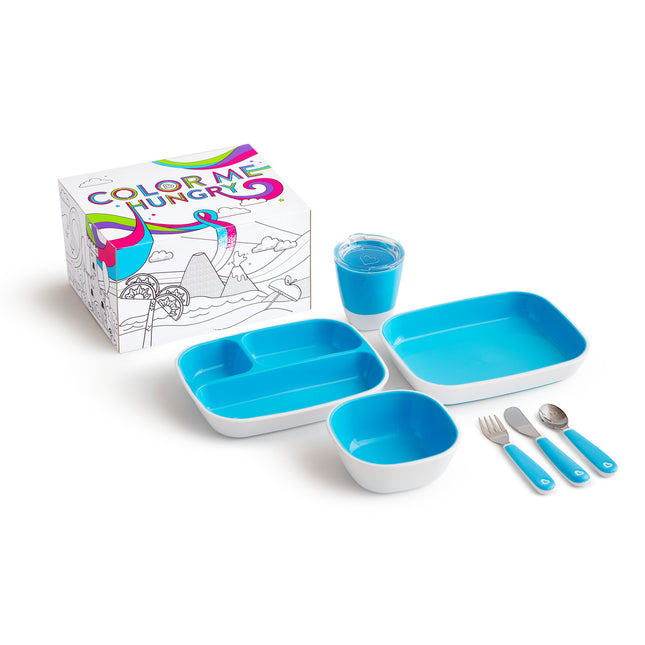 <tc>Munchkin</tc> Vaisselle pour enfants Color Me Hungry Blue