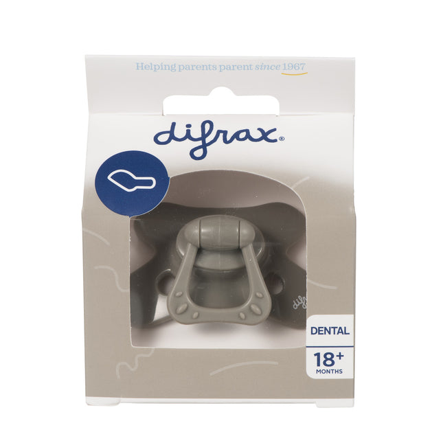 <tc>Difrax</tc> <tc>tétine</tc> 18+ Dental Uni Clay Grey