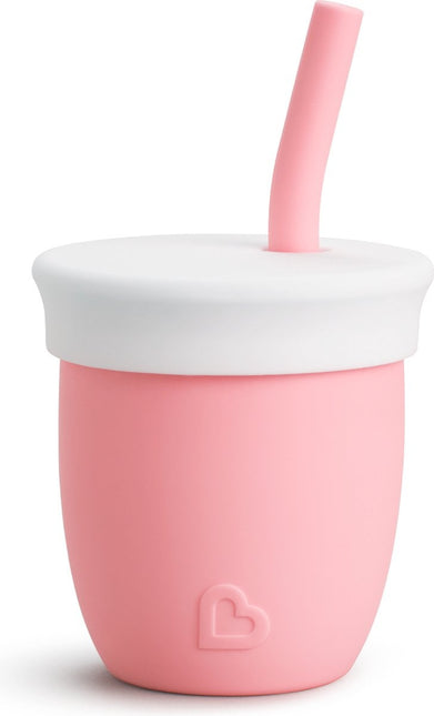 <tc>Munchkin</tc> Tasse à paille en silicone rose