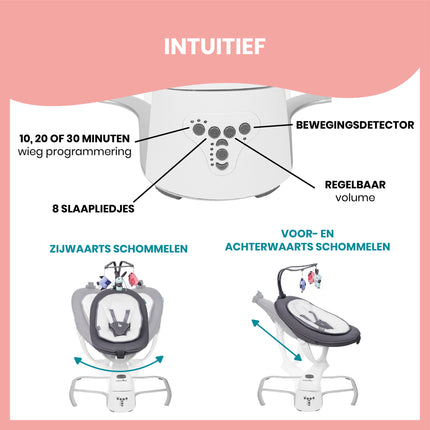 <tc>Babymoov</tc> Swing Swoon Motion Zinc Avec Adaptateur