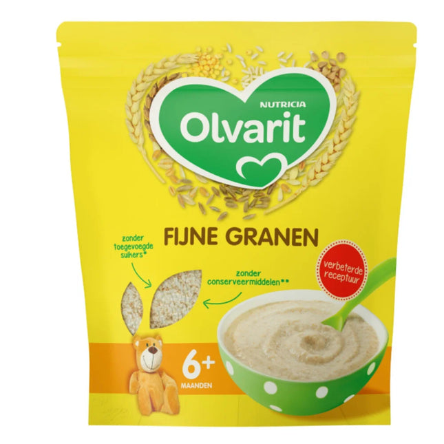 <tc>Olvarit</tc> Aliments pour bébés Céréales fines 6+ mois