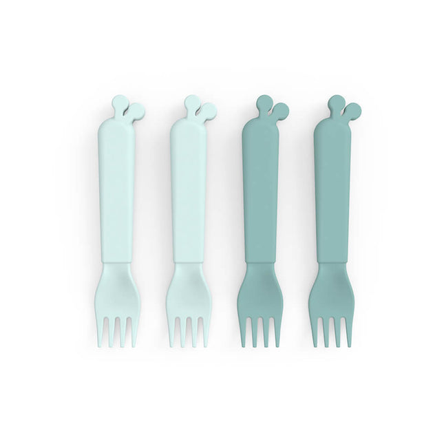 <tc>Done by Deer</tc> Set de couverts Fourchettes Raffi Bleu 4pcs