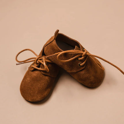 <tc>Baby Dutch</tc> Chaussures pour bébé Nova Camel Suede