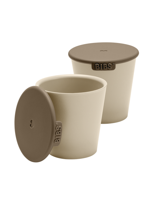 <tc>BIBS</tc> Set de tasses pour bébé Vanille 2 pièces