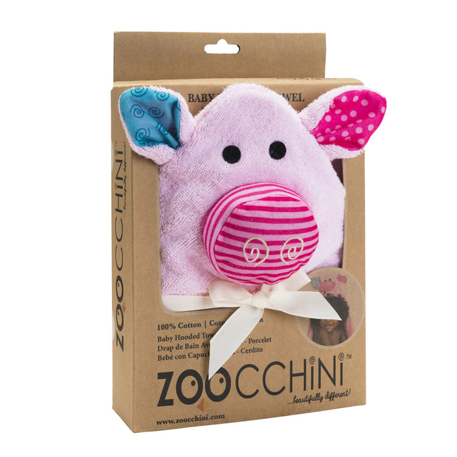 <tc>Zoocchini</tc> Peignoir Bébé Pinky Le Cochonnet Coton