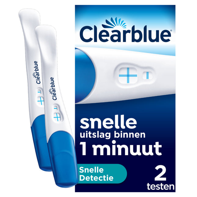 <tc>Clearblue</tc> Test de grossesse à détection rapide 2pcs