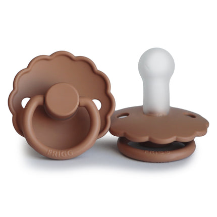 <tc>Frigg</tc> <tc>tétine</tc> Taille 2 Daisy Peach Bronze Silicone