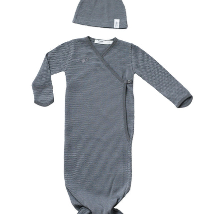 <tc>Snoozebaby</tc> Sac de couchage Baby Cocon Incl Chapeau Storm Grey 60cm