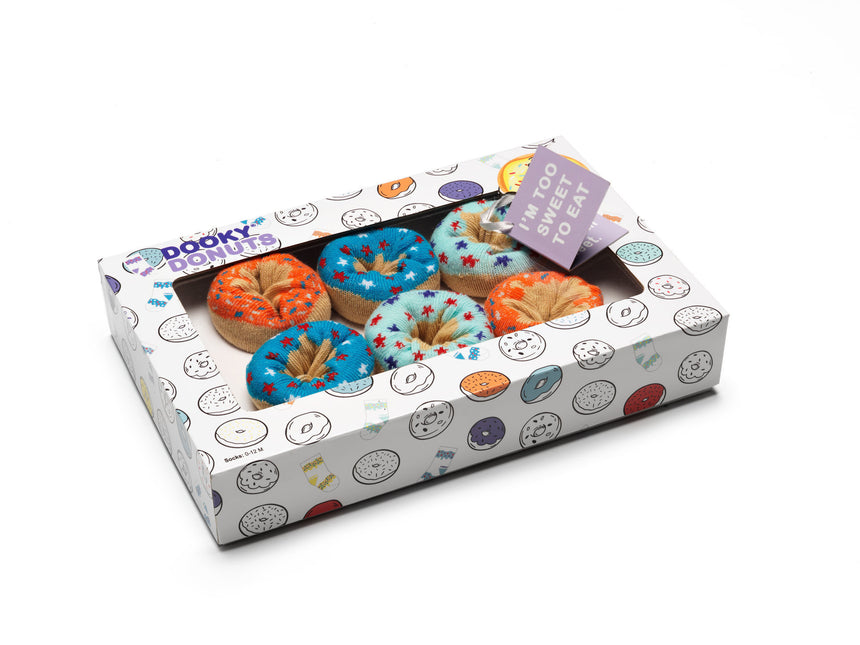 <tc>Dooky</tc> Babysocks Donut Blueberry Orange 3 paires