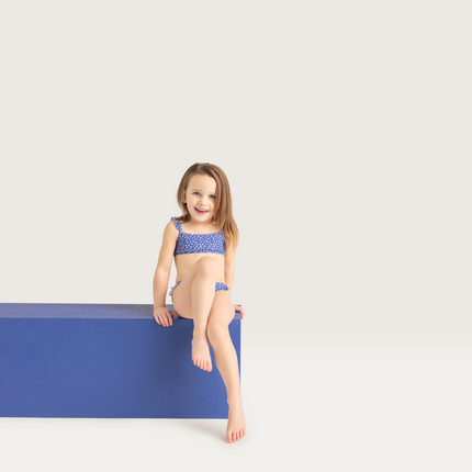 <tc>Swim Essentials</tc> Bikini enfant bleu léopard