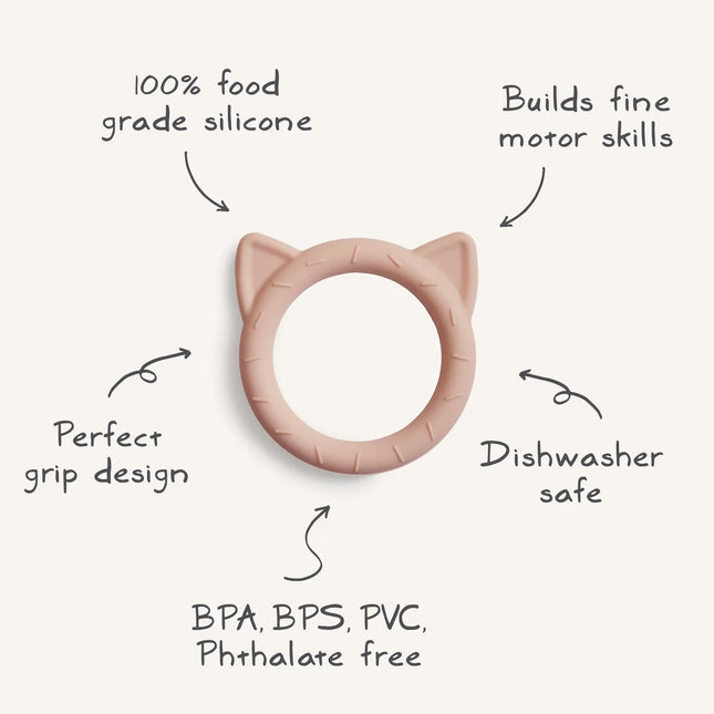 <tc>Mushie</tc> Anneau de dentition Cat Blush