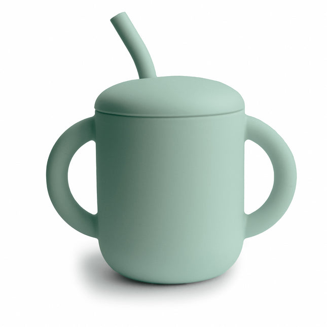 <tc>Mushie</tc> Tasse à paille Cambridge Blue